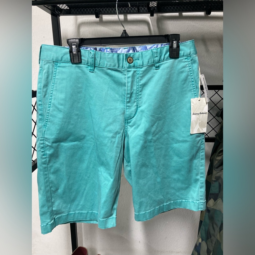 Tommy Bahama Boracay 10” inseam chino shorts, jade, T815546, NWT, sold out